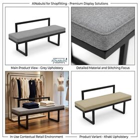 Modern Retail Fitting Bench - Premium Shopfitting Display Solutions